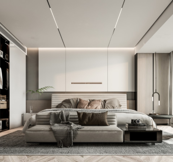 现代极简家居卧室