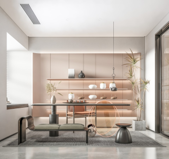 现代轻奢家居茶室