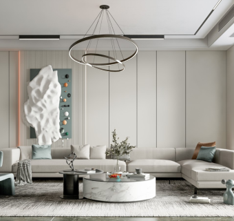 现代轻奢家居客厅