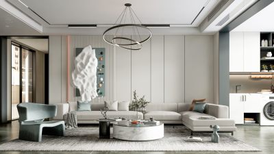 现代轻奢家居客厅