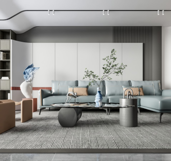 现代轻奢家居客厅