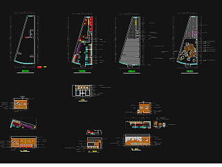 哈尼汉堡店设计CAD施工图