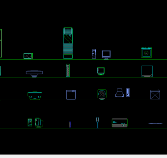 CAD电器设备常用图块
