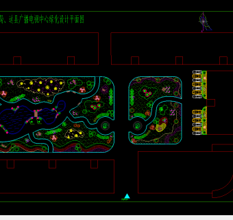机关单位庭院景观设计平面图