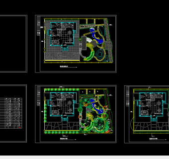 别墅绿化施工图