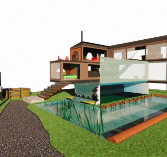 现代集装箱酒吧民宿餐厅