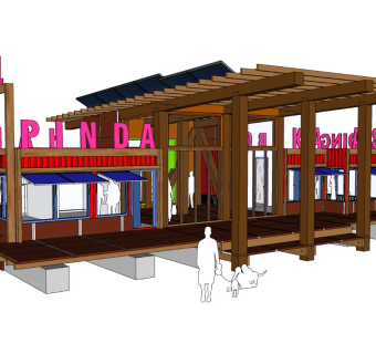 现代集装箱酒吧民宿餐厅