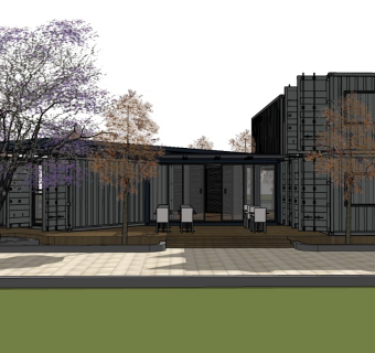 现代集装箱酒吧民宿餐厅