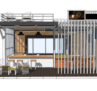 现代集装箱酒吧民宿餐厅
