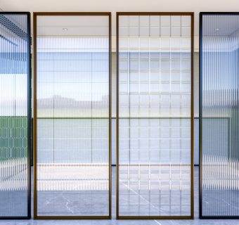 现代长虹玻璃隔断 长虹玻璃门 门窗 隔断