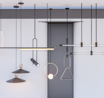 现代吊灯 吊灯组合 艺术吊灯 长线吊灯