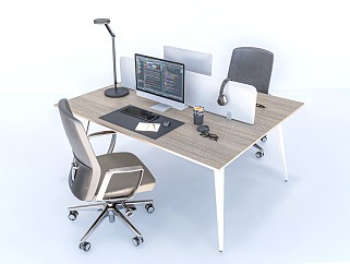 现代办公桌椅 工位桌椅 办公桌 办公椅