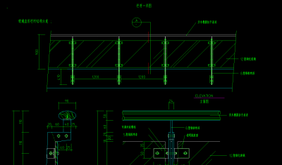 栏杆大样 栏杆详图 栏杆大样组合 施工图