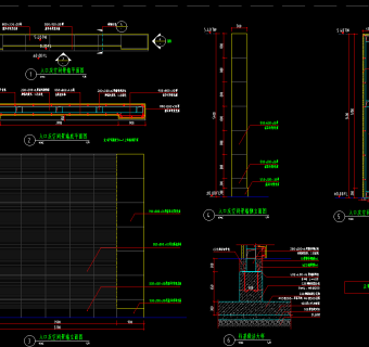 景墙施工图 景墙大样 景墙详图