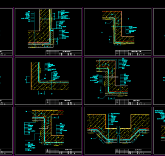 防水节点 防水大样 防水详图 施工图