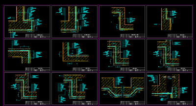防水节点 防水大样 防水详图 施工图