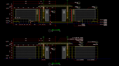 景观大门施工图 大门节点图 入口大门施工图 入口详图