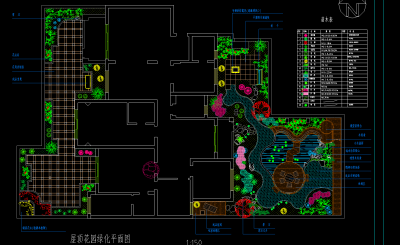 花园平面图 屋顶花园平面图 花园平面图 景观平面图