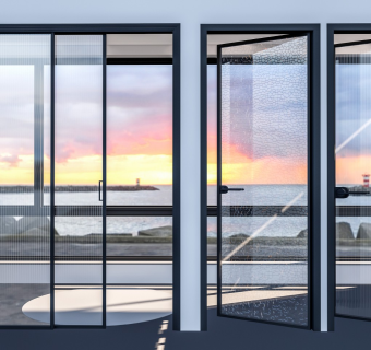 现代长虹玻璃推拉门 长虹玻璃门 玻璃隔断