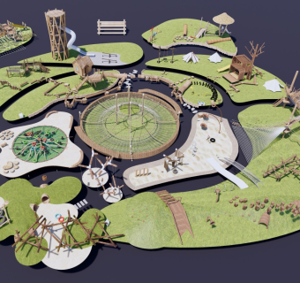 儿童器材组合 儿童户外木制器材组合 户外扩展器材 儿童生态游乐区 秋千