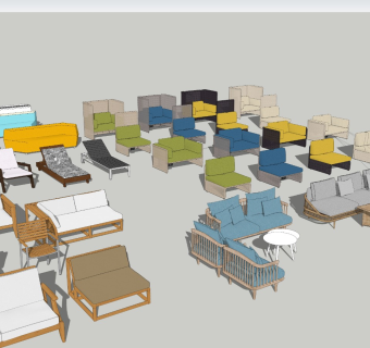 椅子 沙发 群组