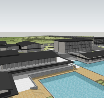 新中式多层酒店