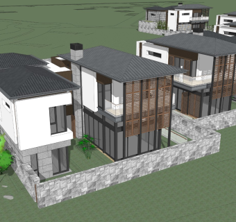 新中式多层办公楼