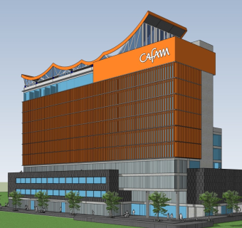 现代高层办公楼