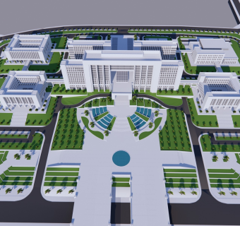 现代高层办公楼