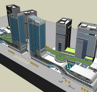 现代高层办公楼