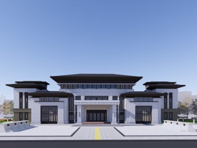 新中式文教建筑展览馆建筑