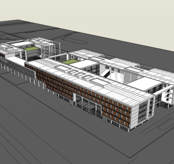 现代办公建筑多层办公楼