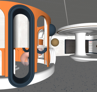 现代文教空间幼儿园内部娱乐区