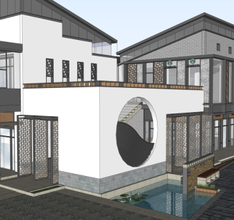 新中式 徽派建筑