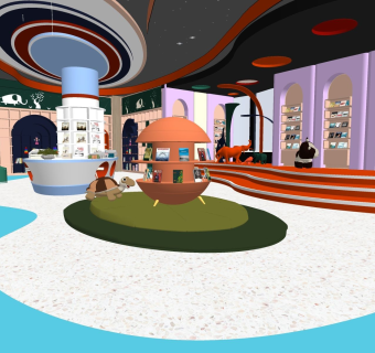 现代文教空间幼儿园内部娱乐区