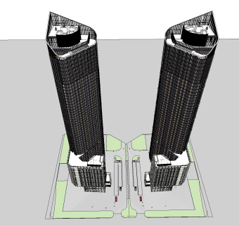 现代办公建筑超高层办公楼