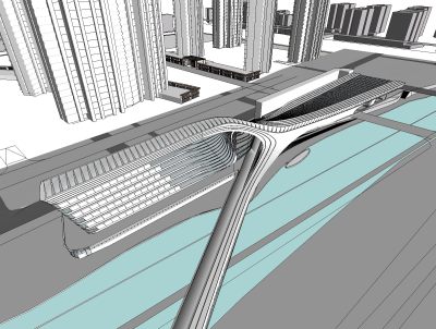 现代文教建筑展览馆建筑