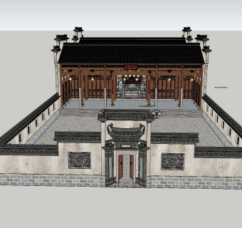 中式特色建筑古建筑