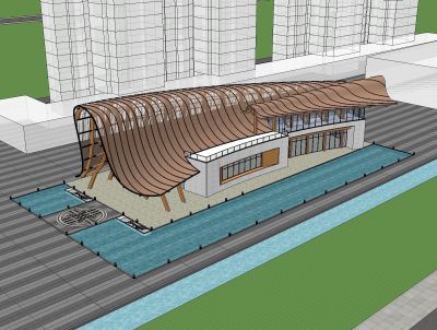 现代文教建筑展览馆建筑