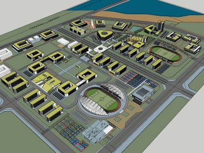 现代文教建筑学校 大学校