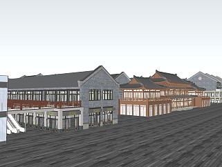新中式商业建筑商业街