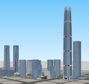 现代办公建筑超高层办公楼