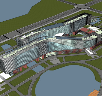 现代办公建筑高层办公楼