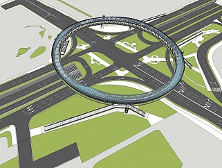 现代交通建筑天桥
