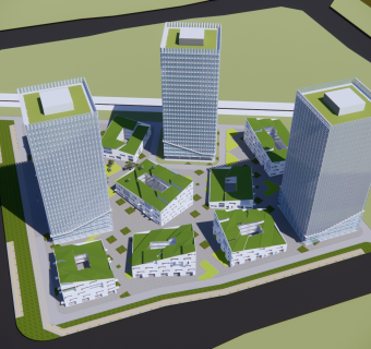 现代办公建筑产业园