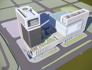 现代办公建筑高层办公楼
