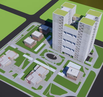 现代办公建筑高层办公楼
