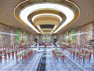 工装空间餐饮空间 东南亚餐厅