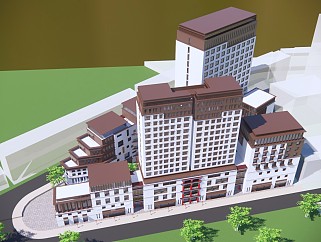 藏式 商业建筑酒店建筑