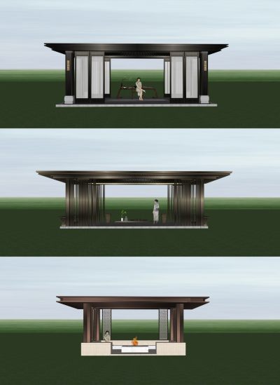 最新10款新中式景观亭SketchUp模型